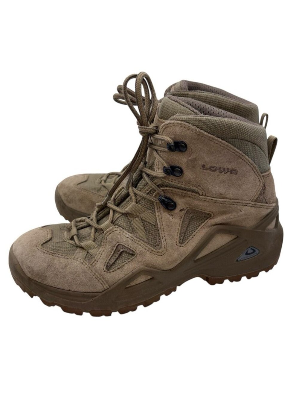 Lowa Zephyr Mid Boots Men’s Size 8 Tan Brown Tactical Desert Shoes